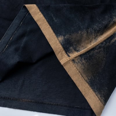 Stone Island 210T4 手噴短袖 卡其噴黑6