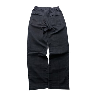 Rick Owens 主線 抽繩工作長褲 黑2