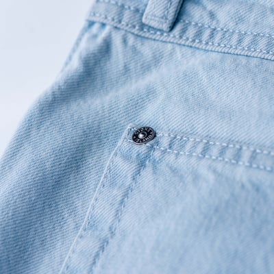 Stone Island 丹寧系列 標準牛仔褲 過漂藍4