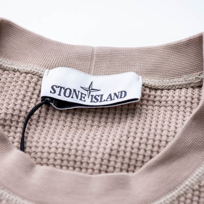 Stone Island 華夫格衛衣 沙色4