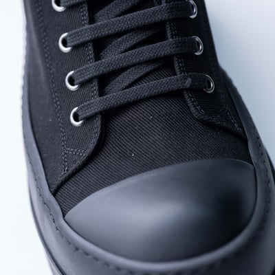 Rick Owens DRKSHDW Ramones Double Bumper 單寧厚底 全黑6