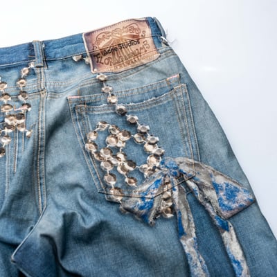 Acne Studios 1981U 3D printing 牛仔褲 藍6