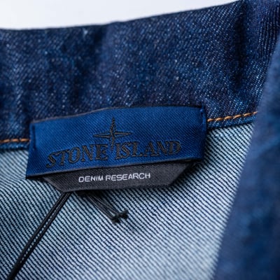 Stone Island 丹寧襯衫 水洗藍6