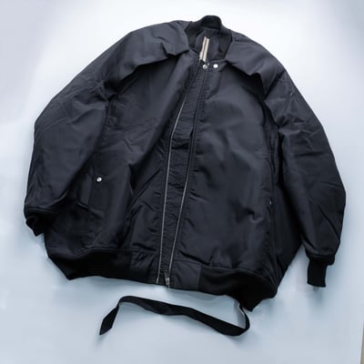 Rick Owens DRKSHDW 副線 Convertible Jumbo Peterflight 飛行外套 黑3