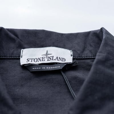 Stone Island 抗撕裂工裝襯衫外套 黑8