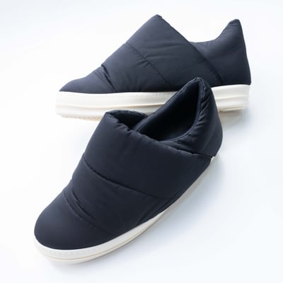 Rick Owens DRKSHDW 副線 puffer slip-on 懶人鞋 黑4