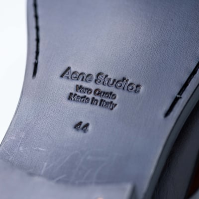Acne Studios Boafer 皮革樂福鞋 棕9