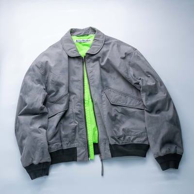 Acne Studios 染色羽絨飛行外套 灰色3