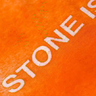 [ Stone Island ] Hand sprayed 手噴短袖 橘色5
