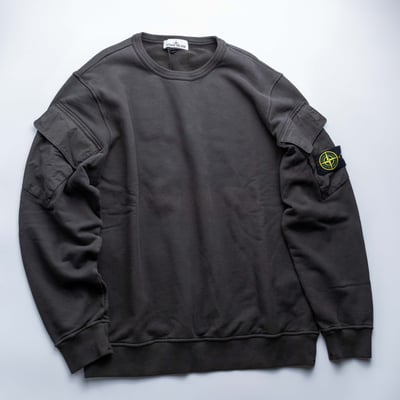 Stone Island 手臂口袋衛衣 鉛灰色3