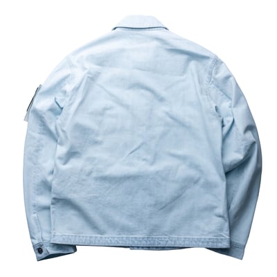 Stone Island 丹寧外套 過漂藍2