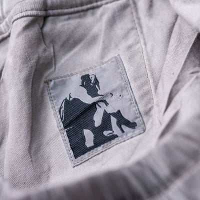 Rick Owens DRKSHDW Geth Bela 丹寧喇叭褲 塵灰8