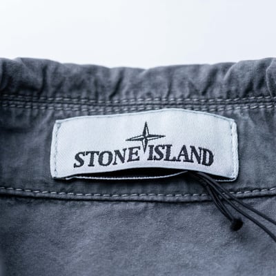 Stone Island 工作襯衫 水洗水泥灰4