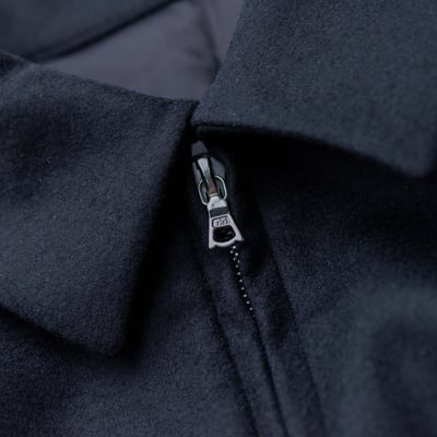 SSSTEIN MELTON 羊毛寬版外套 黑4