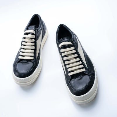 Rick Owens 主線 Vintage 羊皮低筒 黑3