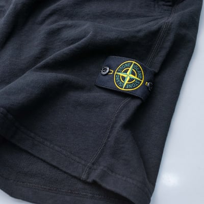 Stone Island 水洗棉短褲 黑8