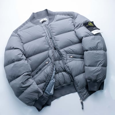Stone Island Seamless Tunnel 羽絨飛行外套 灰3