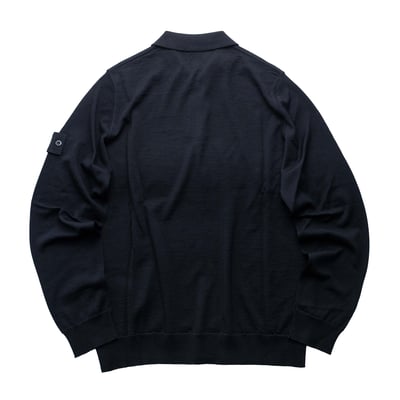 Stone Island Ghost 針織Polo衫 黑2