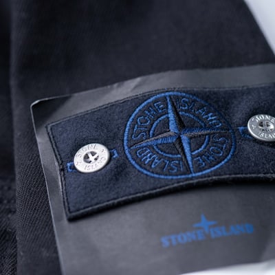 Stone Island 丹寧外套 黑6