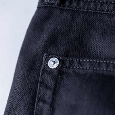 Stone Island 丹寧系列 標準直筒牛仔褲 黑7