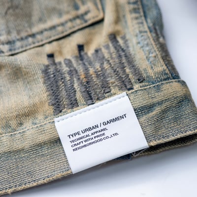 Neighborhood Type-1 破壞丹寧外套 水洗藍6