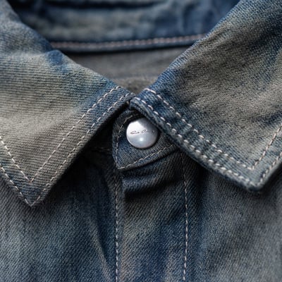 Rick Owens 主線 Fogpocket 漸層洗色牛仔外套 藍6