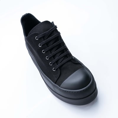 Rick Owens DRKSHDW Ramones Double Bumper 單寧厚底 全黑3