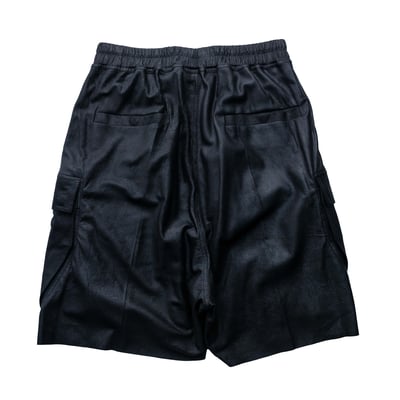 Rick Owens 主線 Cargobela 羊皮工裝短褲 黑2