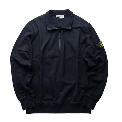 Stone Island 半拉鏈立領衛衣 黑1