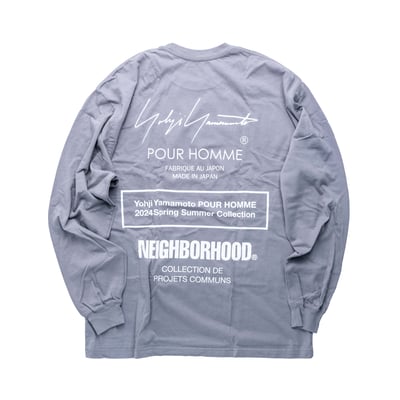 Neighborhood X Yohji Yamamoto 聯名長袖 灰色2