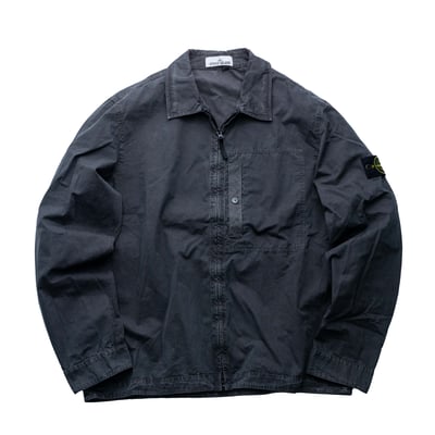 Stone Island 水洗工裝襯衫 碳灰1