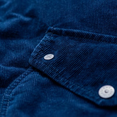 Stone Island 單寧系列 燈心絨羽絨寬短外套 藍12