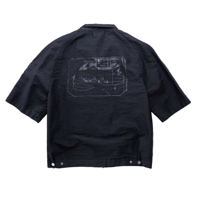 [ Stone Island Shadow Project ] 10322 OVERSHIRT DOUBLE FACE GRAPHICS 黑色2