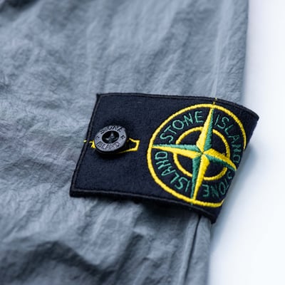 Stone Island 金屬尼龍襯衫 灰5