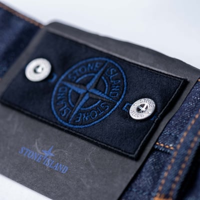 Stone Island 丹寧系列 寬版牛仔褲 原色8