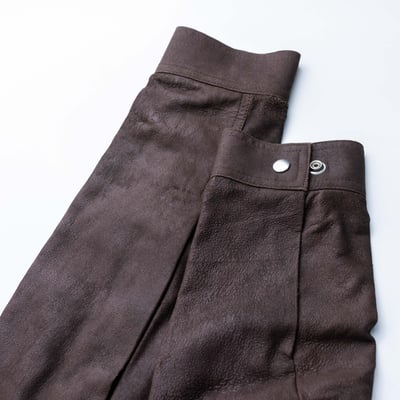 Rick Owens 主線 Brad Blister 做舊羊皮外套 深棕色4