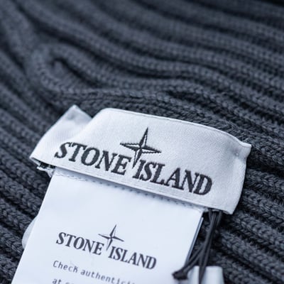 Stone Island RWS毛帽 水泥灰6