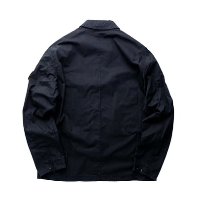 Stone Island 鈕扣工裝襯衫 黑2