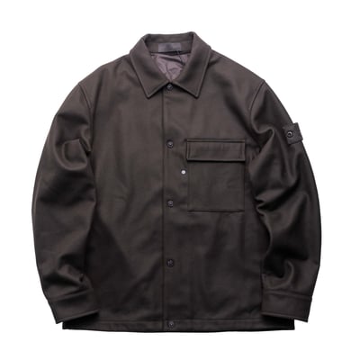 Stone Island Ghost 羊毛外套 深棕色1