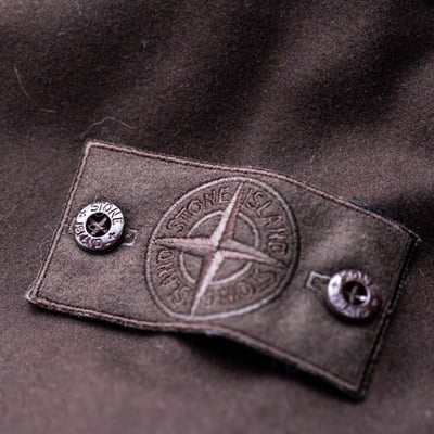 Stone Island Ghost 幽靈羊毛寬褲 灰褐色5