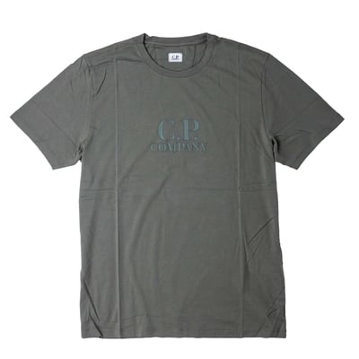 [ C.P. Company ] 13CMTS119A LOGO T-SHIRT 灰綠色1