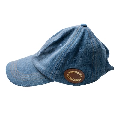 Acne Studios 貼皮丹寧老帽 牛仔藍1