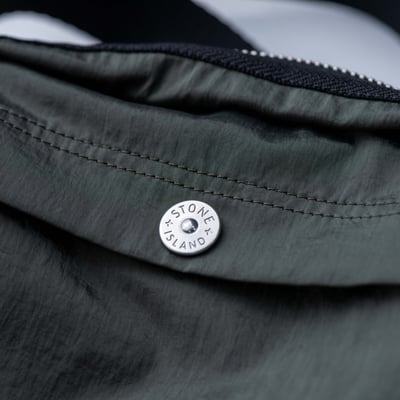 Stone Island 金屬尼龍小包 菸草綠4