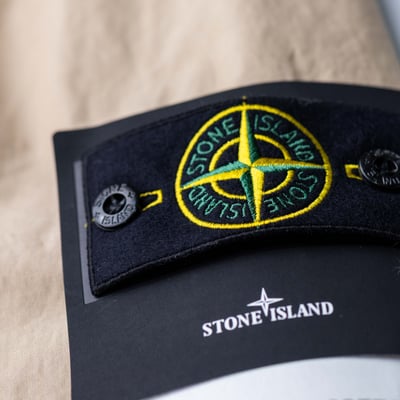 Stone Island Canvas Weave Cotton 連帽外套 沙色8