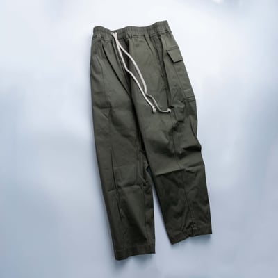 Rick Owens 主線 Cropped 九分褲 墨綠3