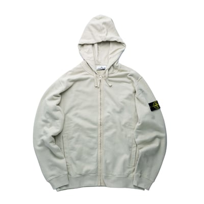 Stone Island 連帽棉外套 灰白1