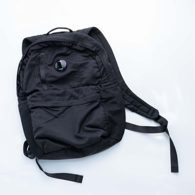 C.P. Company 金屬尼龍後背包 黑3