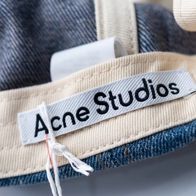 Acne Studios 貼皮丹寧老帽 牛仔藍7
