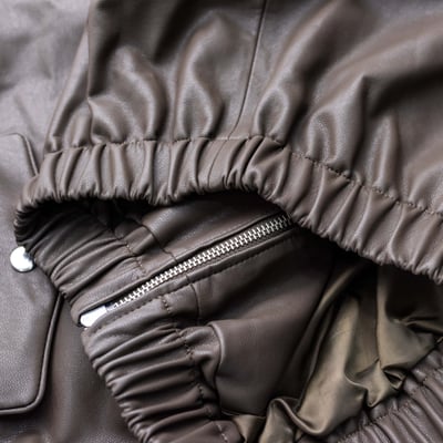 The Frankie Shop 人造皮革外套 棕色5