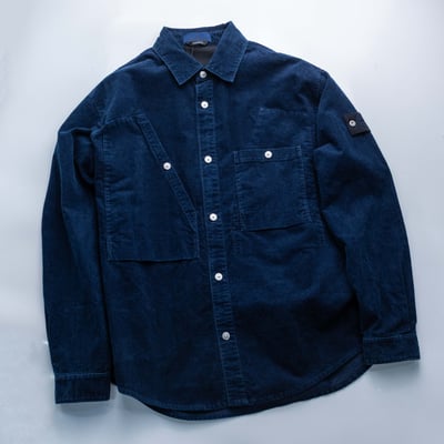 Stone Island 丹寧燈芯絨襯衫 藍3